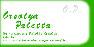 orsolya paletta business card